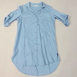 Dolma Long Sleeve Button Down Tunic